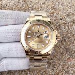 SWISS 3135 Rolex Yacht-Master All Gold Replica Watch - 3135 Movement